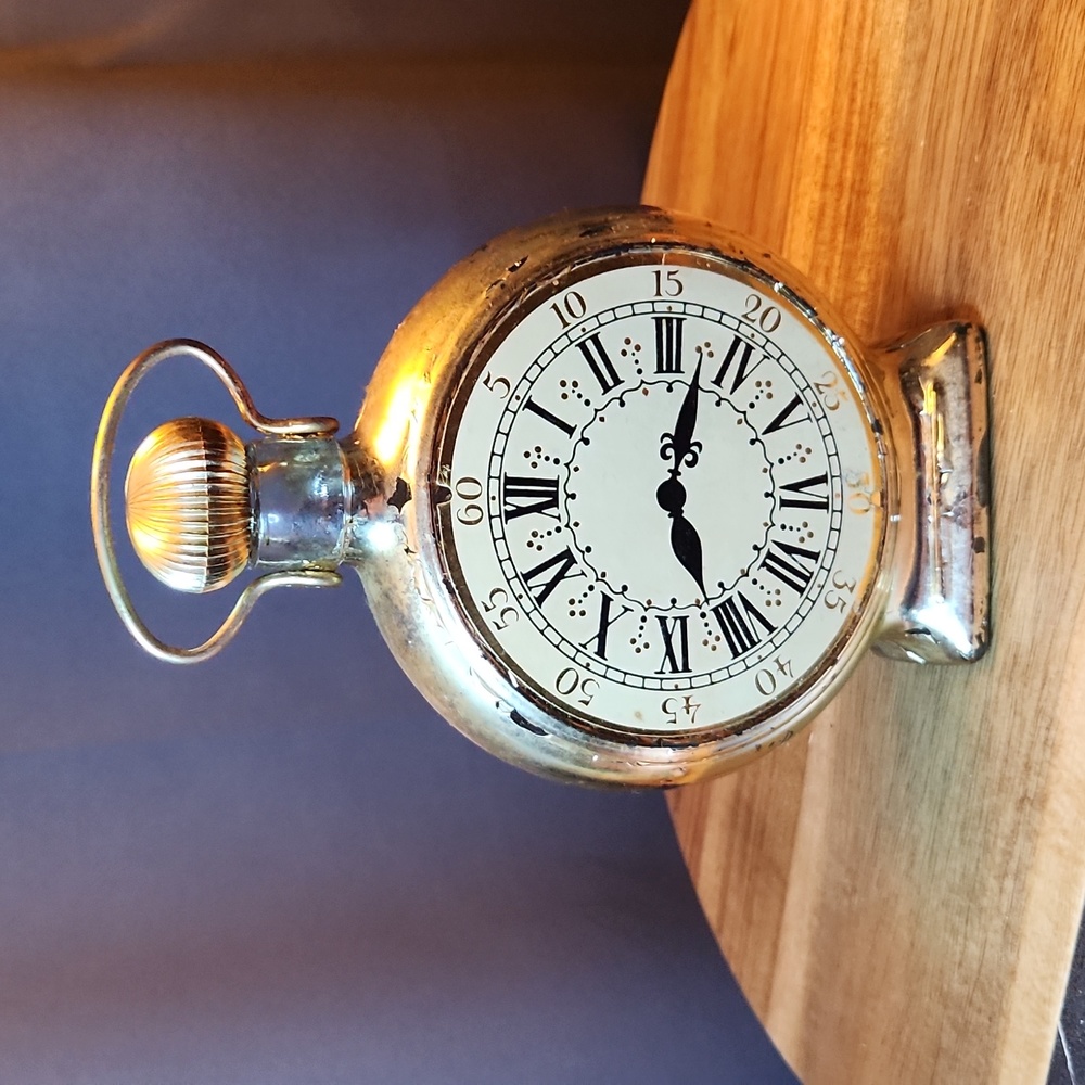 Gold Avon Stopwatch Bottle Vintage
